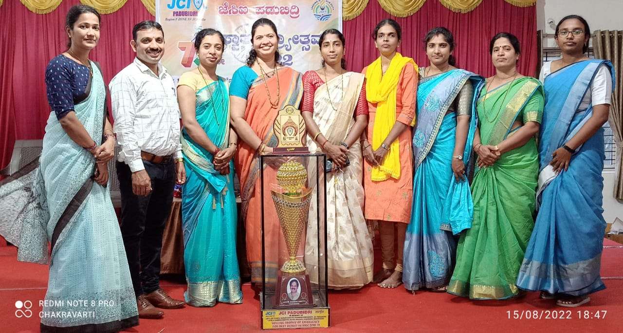 Received-2nd-time-Rotary-club-Padubidri-Rolling-trophy-for-SSLC-Achievement
